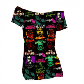 T-SHIRT - UNIVERSAL MONSTERS - CHARACTERS
